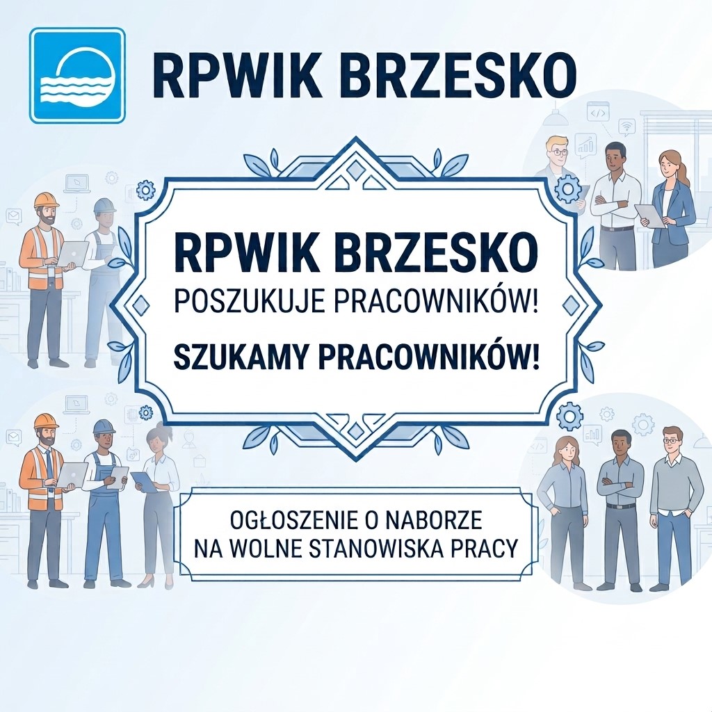 Ogłoszenie o naborze na wolne stanowisko pracy – mistrz utrzymania ruchu stacji uzdatniania wody – elektryk
